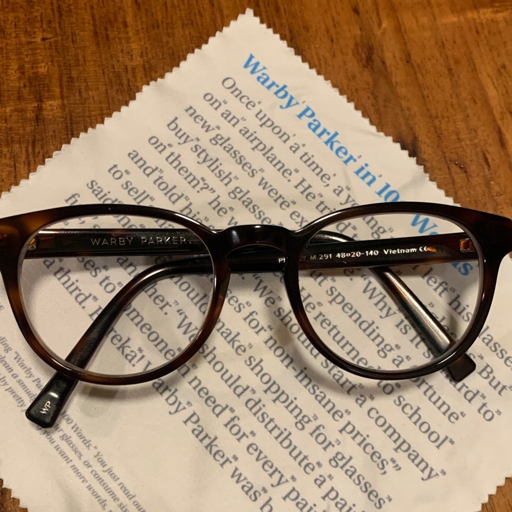 Warby Parker Percey frames in “Rye Tortoise”